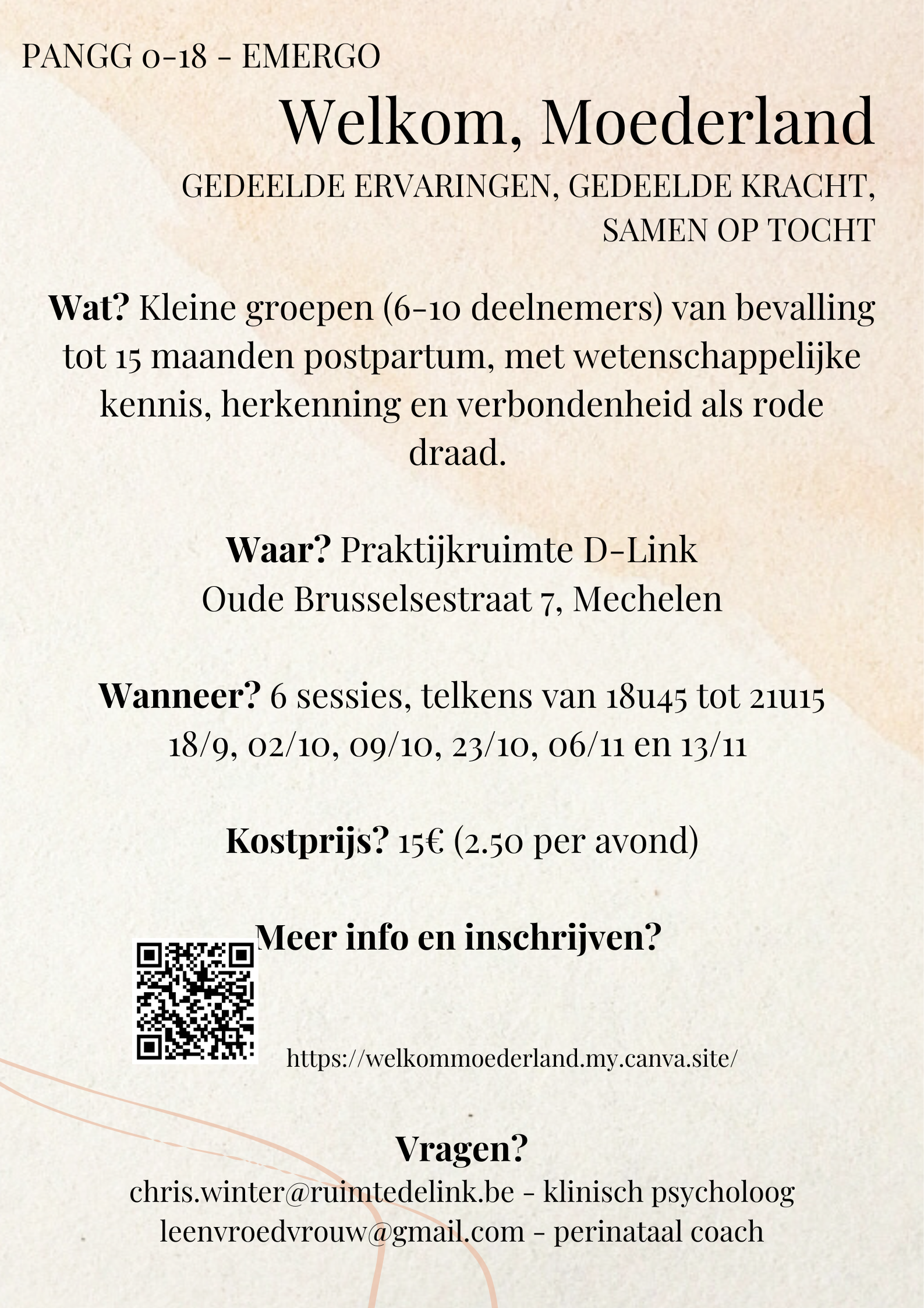 welkom moederland